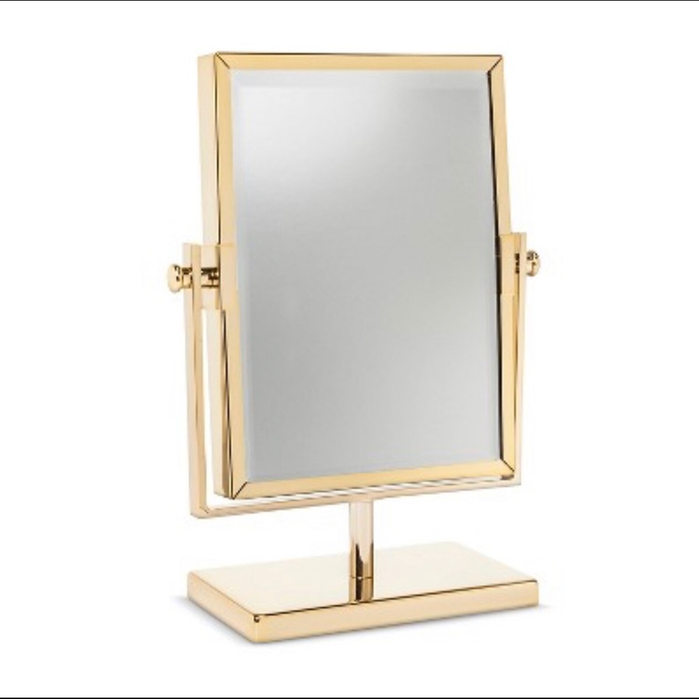 West Emory Two Sided Gold Vanity Mirror